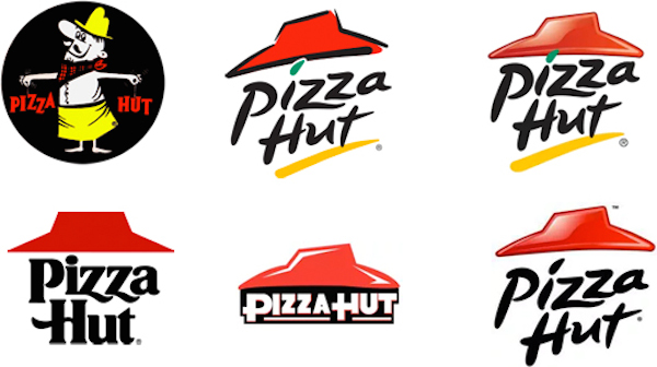 Pizza Hut'ın Eski Logoları