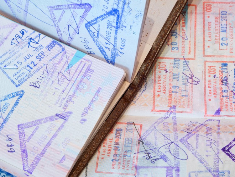 Passport with stamps by Muellek Josef © Shutterstock Inc. All rights reserved