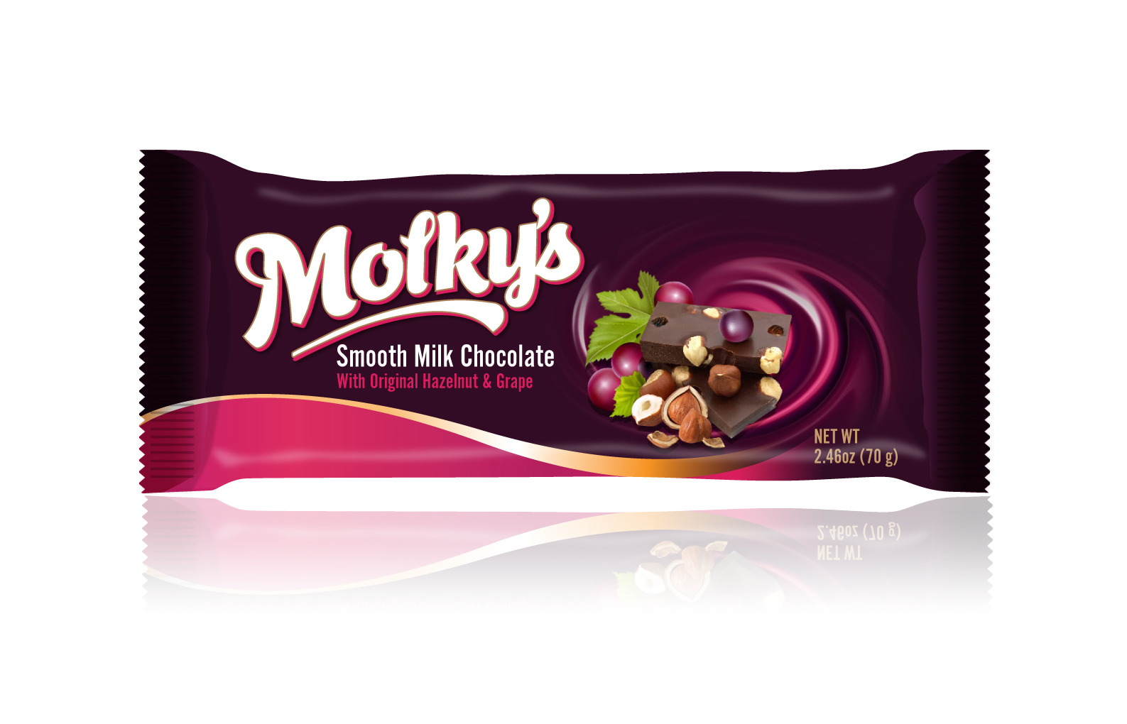 Product Branding and Packaging Design for Molky's Chocolate