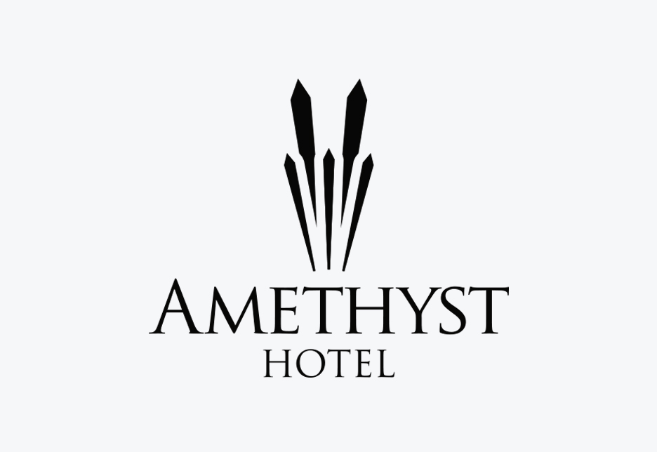 Naming and logo design for a new hotel: Amethyst Hotel